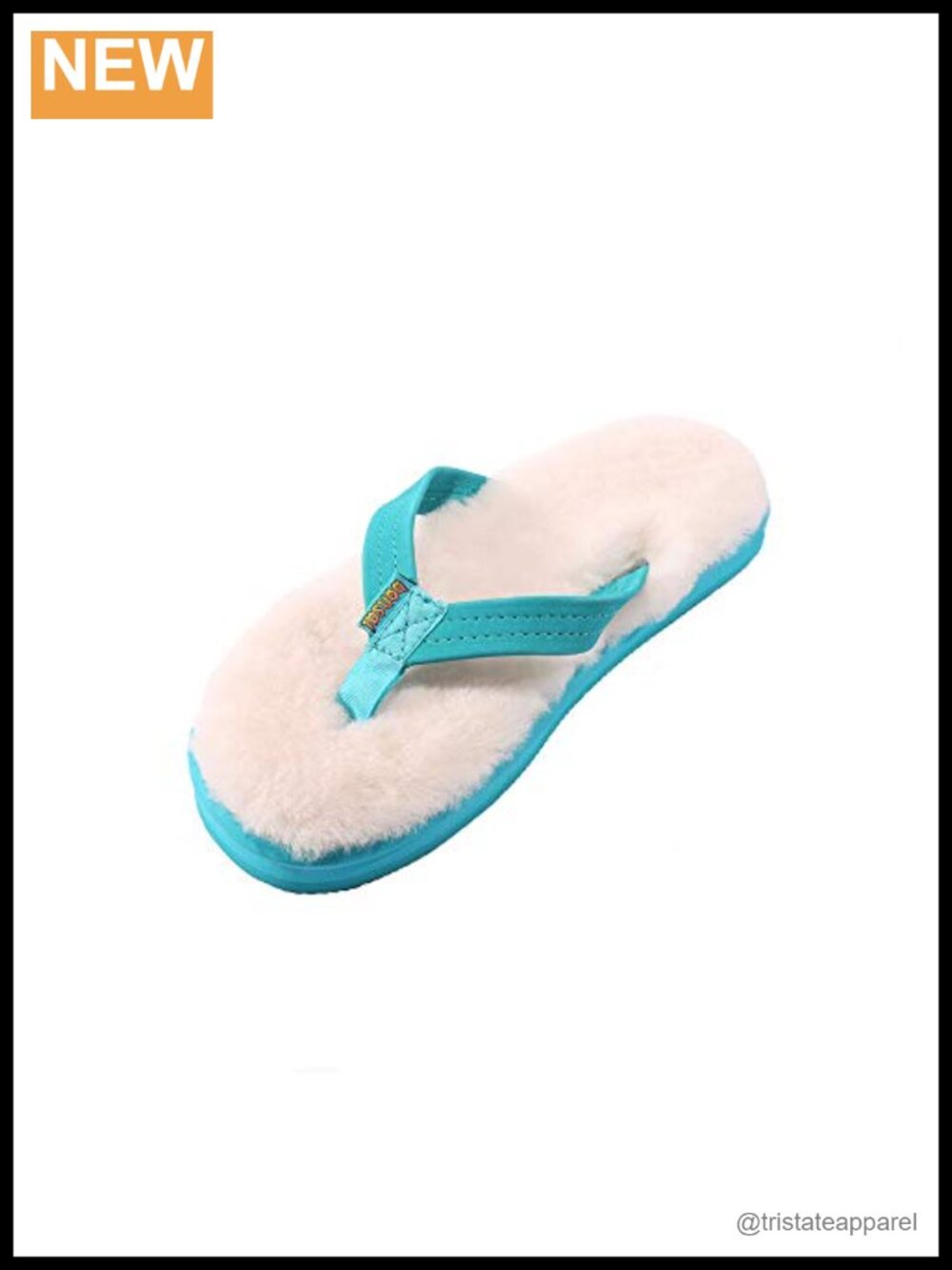 Sheepskin Ankle Strap Sandals Rhinestone Embellished Walking